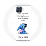 Coque pour Oppo A93 Lilo et Stitch Ohana Citation Blanc