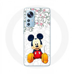 Coque pour Xiaomi Mi 12 / 12X Mickey Mouse Fleurs C&oelig;urs