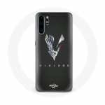 Huawei P30 Vikings Series 6. hooaja logo V &uuml;mbris M&otilde;&otilde;gahall must taust