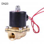 24V 2W 2-positsiooniline 2-suunaline puhas vask otse normaalselt suletud veesolenoidklapp DN15'