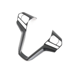 Car Steering wheel decorative sequins Steering Wheel Frame Cover Trim for Isuzu D-Max Dmax 2022 2023 carbon fibre gray