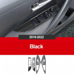 Toyota Corolla E210 jaoks &ndash; 2022 12. roostevabast terasest akna l&uuml;litipaneel Reguleerige kaane trimmi kleebised ribad kaunistavad auto stiili must