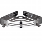 Perforeeritud roostevabast terasest kolmnurkne korv Seinale paigaldatav vannitoa hoiuruum Vannitoatarvikud single layer