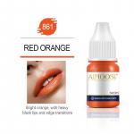 Tattoo Ink Nano Pigment Piimjas V&auml;rvid Poolp&uuml;simeigi komplektid Toon Kulmude Silmapliiats Huuled Ilu 3 ml Microblading Pigments 861 Orange Red