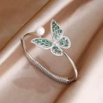 Luksuslikud mustast kristallist liblikast reguleeritavad k&auml;ev&otilde;rud ja k&auml;ev&otilde;rud naistele Moebr&auml;ndi ehted Tsirkooniumoksiidist putukak&auml;ev&otilde;rud 11