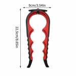 Purgiavaja multifunktsionaalne neli &uuml;hes joogipudeliavaja korgi keeraja nelja asendiga konserviavaja libisemisvastane korgi keeraja must