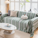 Triibuline &scaron;enill-diivani katter&auml;tik Lihtne diivanir&auml;tik &uuml;hes t&uuml;kis m&ouml;&ouml;blikaitse aastaringseks libisemiskindlast riidest tekk 180x130cm1pcs