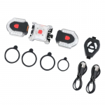 Jalgratta suunatuled Jalgratta eesmine tagumine n&auml;idik Turvaline tagatuli Nutikas juhtmevaba kaugjuhtimispult must