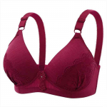 Hingav suur kokkupandud aluspesu naiste mitteterasest r&otilde;ngas, kukkumisvastane reguleeritav rinnahoidja 36/80B must