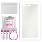 apgo MATTE Protective Skin Sticker for the back compatible with Sony Xperia XZ Premium, Wrap Film, Hydrogel Film, Flexible, Soft TPU with positioning
