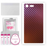 apgo skin sticker film foil vinyl for the BACK compatible with Sony Xperia X Compact, scratch-resistant, easy to install - Carbon Chameleon CAKA5