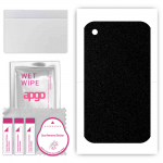 apgo Protective Skin Sticker for the back compatible with Apple iPhone 3GS, Wrap Film, Foil, Vinyl - Pattern Matte Black