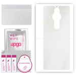 apgo Protective Skin Sticker for the back compatible with Sony Xperia PRO, Wrap Film, Foil, Vinyl - Pattern Matte Transparent