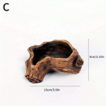 Loominguline retrotsemendi imitatsiooniga puuk&auml;nnujuure nikerdamine puidust mahlane lillepott C