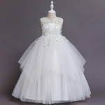 T&uuml;drukute pulmakleit Elegantne pikk t&uuml;lli pidulik pruutneitsi s&uuml;nnip&auml;evalapse riided 160cm