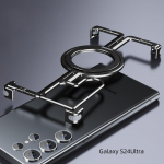Samsung Galaxy S25 Ultra S24 Ultra Plus jaoks Magnetiline Alumiiniumisulamist P&otilde;rutuskindel K&otilde;va Telefonikate Samsung S24 must