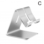 1 tk alumiiniumisulamist lauatelefoni hoidik, kokkupandav minialus, kaasaskantav alusklamber, Universa N0G4 silver-1pcs