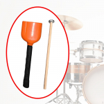 and Mallet Cowbell Professional Musical Handbell for Concert Parties Sporting Events Black L