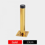 4 tk Reguleeritavad Metallist M&ouml;&ouml;blijalad Telerikapi, Kapi, Kohvi- ja Teelaua, Baaritooli, Toolijalgade jaoks K&otilde;rgus 10/12/13/15/17/18CM Kruviga Gold 13cm