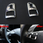 POTAN ABS auto siseukse akna l&uuml;liti paneeli katte kaunistus Kia Sportage R autotarvikute jaoks Steering wheel button 2 pcs