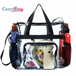 Cozy Up Large Capacity Transparent Bag, Portable Cold Shoulder bag PVC Bag 12x12x6cm must