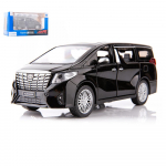 1/29 Elektriautomudel Toyota Alphard Boy Collection Tagasit&otilde;mmatav pikendatud valuautod Meeste suveniir s&uuml;nnip&auml;evakingitus lastele 1/29-Size:17*6.5*6.5cm must