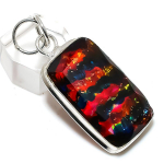 Naturaalsest dihroilisest klaasist v&auml;&auml;riskiviga 925 h&otilde;bedast ehte ripats 1,97 C7n59