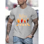Mehed The Beers Printing T-s&auml;rgid T&auml;navamood hingav T-s&auml;rk Meeste vabaaja suve T-s&auml;rgid S must
