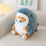Loominguline multikas Shark Cat Pehme t&auml;idisega loomanukk beebile Armas Peluche Kids s&uuml;nnip&auml;eva j&otilde;ulukingitus 20cm