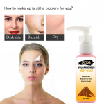 Vulkaanilise muda puhastusvedelik kogu kehale paastuva s&uuml;gavpuhastava nahaga 100 ml mitmev&auml;rviline