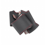 Braid on Steering Wheel For Renault Megane 2 2003-2008 Kangoo 2008 Scenic 2 2003-2009 Steering Wheel Hand-stitched Leather Cover red line