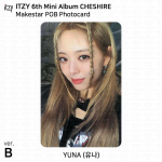 ITZY 6. minialbum Cheshire'i ametlik fotokaart SKP Al BDM JYP MS MK MP SW Y24 Yuna - Makestar B