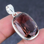 Morganite Gemstone Handmade 925 Sterling Silver Gift Jewelry Pendant 1.65 o0q16