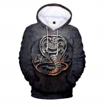 Mood kapuutsid Cobra Kai telesari 3D Prindiga dressipluus Mehed Naiste Vabaajar&otilde;ivad Pusa Harajuku Lapsed Poiss T&uuml;druk Mantlid R&otilde;ivad 3XL