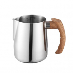 600ML/1000ML Latte Art Cup roostevabast terasest latte kann, paksendatud espresso piimavahustamistass k&auml;epidemega koju 600ML valge