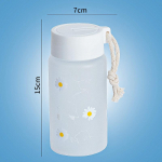 500 ml V&auml;ike karikakraga j&auml;&auml;tunud plasttops Creative Outdoor Water Cup Kaasaskantav l&auml;bipaistev reisitee tass Armas veepudel BPA-vaba 500ml