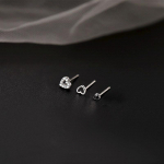 3 tk/komplekt Love Heart Stud k&otilde;rvar&otilde;ngad Naiste k&otilde;rvar&otilde;ngad Mini &otilde;rnad k&otilde;rvar&otilde;ngad h&otilde;be