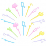 1 komplekt Puuviljakahvel Mittepurunev libisemisvastane kriimustusvastane dekoratiivne jumalik loominguline multikas, armas, Bento kahvel, koduvarustus 18pcs