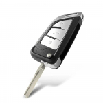 Modifitseeritud auto kaugjuhtimispuldi klapp kokkupandav v&otilde;tme&uuml;mbris 2/3 nupud Volkswagen VW Golf Tiguan Polo Passat B5 Jetta jaoks Skoda jaoks Seat jaoks Modified 3 Buttons