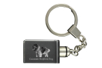 Caucasian Shepherd Dog, Caucasian Ovcharka - Crystal key ring with dog photo, illuminated key ring, unique gift by Art-Dog brand