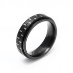 5 Mm 316l roostevabast terasest abielupael, numbrid, mustad lahedad punk-s&otilde;rmused meestele, naiste moeehted 10