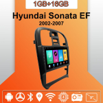 Android Carplay Autoraadio Hyundai Sonata EF 2002-2007 jaoks Multimeediam&auml;ngija Pea&uuml;ksus Stereo GPS-navigatsioon BT WIFI 2+32GB 1+16GB orange