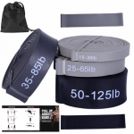 Lateksist vastupanukummide komplekt treeningkumm treeningkumm hoiukotiga jooga pilatese treeninguks must