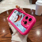 N110 Head uut aastat H&auml;id j&otilde;ule lumememm Soft Angel Eyes telefoni&uuml;mbrised iPhone 16 15 14 13 11 Pro Max 8 7 Plus 12 mini XR XS Max p&otilde;rutuskindel kate for iPhone 11