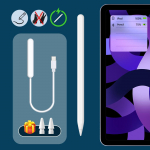 Apple Pencil juhtmevaba laadimine peopesa v&auml;listus puutepliiats IPad Air 4 5 Pro 11 12.9 13 2024 Mini 6 ametlikud originaaltarvikud