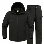 Meeste matkajakid V&auml;litingimustes Softshell &uuml;likonnad Veekindlad Kamuflaažp&uuml;ksid Taktikaline Kapuutsiga Fliisjakk Talvine Kingitus V&ouml;&ouml; XXXXL
