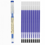 11 tk/partii 0,35 mm &uuml;lipeen rahapesu geelpliiats, must/sinine/punane tindiga t&auml;itevarraste geelipliiats kooli kontorieksamitarbed kirjatarbed 11pcs set sinine