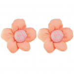 2 tk Praktilised kardinapaelad K&auml;sit&ouml;&ouml;na valmistatud kauakestvad v&auml;rvilised kodu kaunid riidest lilled kardinapaelad kodukaunistus oranž