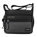 Meeste kott Kerge nailonist &otilde;lakott Business Commuter Crossbody kott must