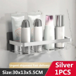 Vannitoa hoidik seinakinnitus &scaron;ampoon meigihoidik Vannitoa tarvikud puurimata seinariiul du&scaron;ihoidik WC-le